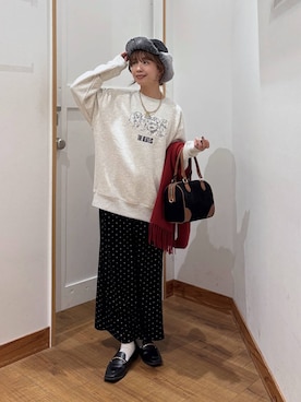 「アイテム（ネックレス）」を使った、ありちゃんさん（レディース・149cm・30代）の秋コーディネート