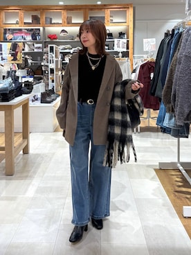 「アイテム（マフラー）」を使った、ありちゃんさん（レディース・149cm・30代）の秋コーディネート