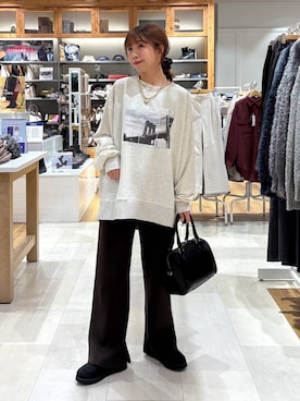 「アイテム（シュシュ）」を使った、ありちゃんさん（レディース・149cm）の秋コーディネート