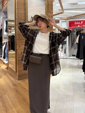 「GLOBAL WORK（グローバルワーク）のアイテム（帽子）」を使った、ありちゃんさん（レディース・149cm）の夏コーディネート