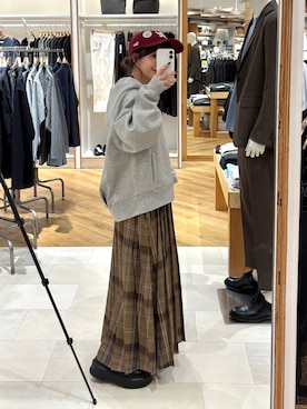 「GLOBAL WORK（グローバルワーク）のアイテム（キャップ）」を使った、ありちゃんさん（レディース・149cm）の秋コーディネート