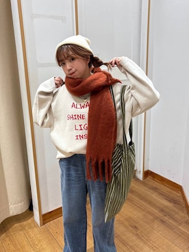 「アイテム（ニットキャップ/ビーニー）」を使った、ありちゃんさん（レディース・149cm・30代）の冬コーディネート