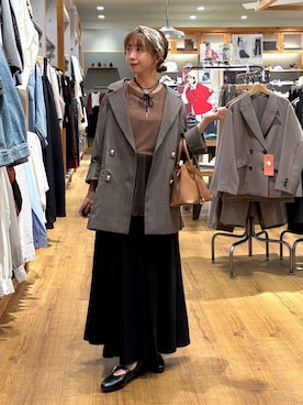 「アイテム（チョーカー）」を使った、ありちゃんさん（レディース・149cm・30代）の秋コーディネート