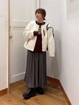 「アイテム（ネックレス）」を使った、ありちゃんさん（レディース・149cm・30代）の秋コーディネート