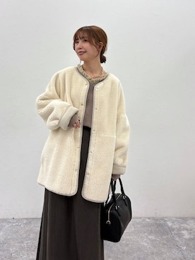 「アイテム（ローファー）」を使った、ありちゃんさん（レディース・149cm・30代）の冬コーディネート