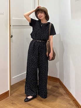 「GLOBAL WORK（グローバルワーク）のアイテム（帽子）」を使った、ありちゃんさん（レディース・149cm）の春コーディネート