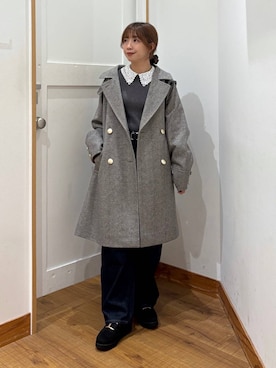 「アイテム（シュシュ）」を使った、ありちゃんさん（レディース・149cm）の秋コーディネート