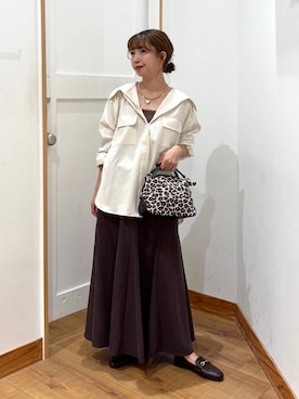 「アイテム（ヘアゴム）」を使った、ありちゃんさん（レディース・149cm）の秋コーディネート