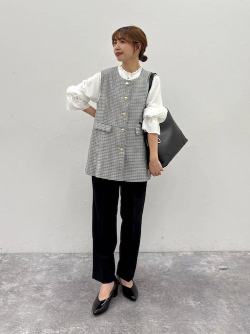 ツイードペプラムジレ/591837（その他アウター）｜GLOBAL WORK