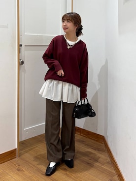 「アイテム（シュシュ）」を使った、ありちゃんさん（レディース・149cm・20代）の秋コーディネート