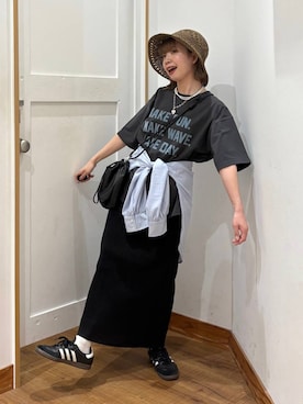 「ワントーン」｜ありちゃんさん（レディース・149cm）の春コーディネート