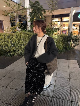 「アイテム（ヘアゴム）」を使った、ありちゃんさん（レディース・149cm）の秋コーディネート