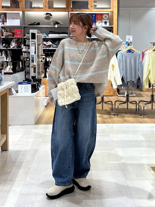 セール】モヘヤタッチボーダープルオーバー/581173（ニット/セーター