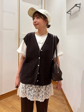 「GLOBAL WORK（グローバルワーク）のアイテム（帽子）」を使った、ありちゃんさん（レディース・149cm）の夏コーディネート