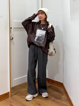 「アイテム（タンクトップ）」を使った、ありちゃんさん（レディース・149cm・30代）の秋コーディネート