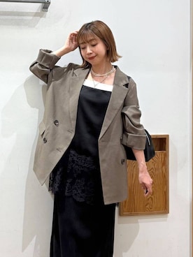 「GLOBAL WORK（グローバルワーク）のアイテム（ジャケット/アウター）」を使った、ありちゃんさん（レディース・149cm）の春コーディネート