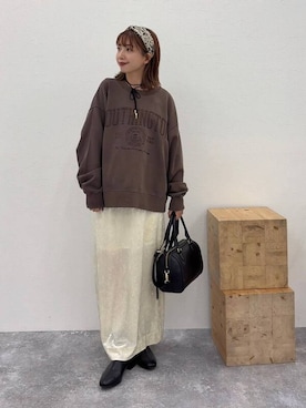 「アイテム（ヘアアクセサリー）」を使った、ありちゃんさん（レディース・149cm・20代）の秋コーディネート