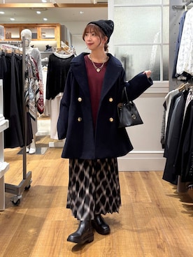 「アイテム（チェスターコート）」を使った、ありちゃんさん（レディース・149cm・20代）の秋コーディネート