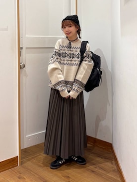 「アイテム（チョーカー）」を使った、ありちゃんさん（レディース・149cm）の秋コーディネート