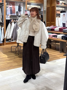 「クリスマス」｜「アイテム（ジャケット/アウター）」を使った、ありちゃんさん（レディース・149cm）の冬コーディネート