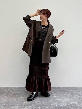 「アイテム（ボストンバッグ）」を使った、ありちゃんさん（レディース・149cm・30代）の秋コーディネート