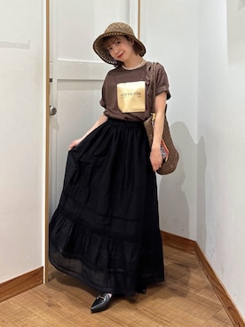 「GLOBAL WORK（グローバルワーク）のアイテム（帽子）」を使った、ありちゃんさん（レディース・149cm）の春コーディネート