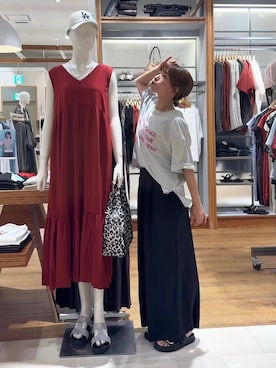 「GLOBAL WORK（グローバルワーク）のアイテム（パンツ）」を使った、ありちゃんさん（レディース・149cm）の夏コーディネート