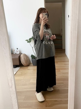 「UNIQLO（ユニクロ）のアイテム（ワンピース/ドレス）」を使った、ありちゃんさん（レディース・149cm）の夏コーディネート