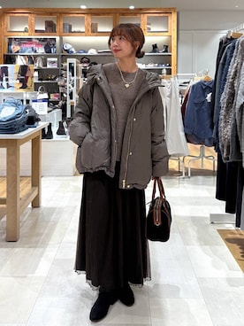 「アイテム（ヘアゴム）」を使った、ありちゃんさん（レディース・149cm）の秋コーディネート