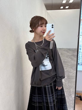 「アイテム（ヘアゴム）」を使った、ありちゃんさん（レディース・149cm）の秋コーディネート