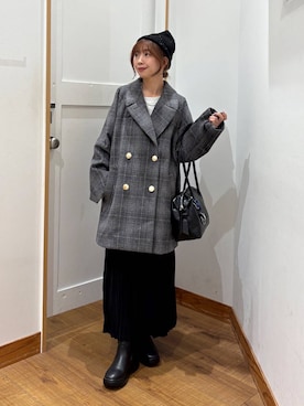 「アイテム（ボストンバッグ）」を使った、ありちゃんさん（レディース・149cm）の秋コーディネート