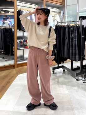 「アイテム（ネックレス）」を使った、ありちゃんさん（レディース・149cm・30代）の秋コーディネート