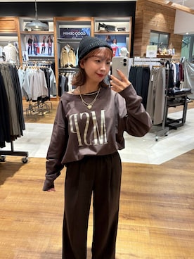 「アイテム（ニットキャップ/ビーニー）」を使った、ありちゃんさん（レディース・149cm・30代）の秋コーディネート