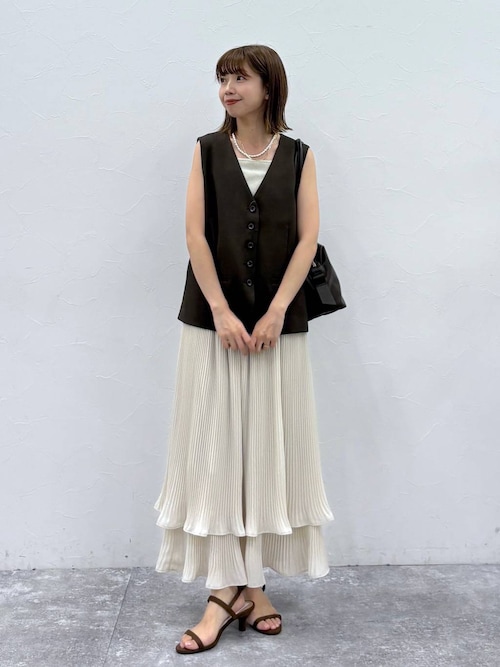 GLOBA LWORKセットアップ SツイードジャケットM 淡水パールネックレス GLOBA LWORKセットアップ SツイードジャケットM 淡水パール