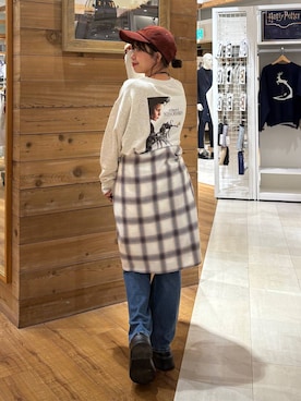 「GLOBAL WORK（グローバルワーク）のアイテム（トップス）」を使った、ありちゃんさん（レディース・149cm）の秋コーディネート