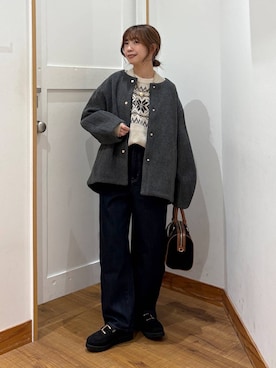 「アイテム（ネックレス）」を使った、ありちゃんさん（レディース・149cm・30代）の秋コーディネート