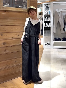 「GLOBAL WORK（グローバルワーク）のアイテム（帽子）」を使った、ありちゃんさん（レディース・149cm）の夏コーディネート