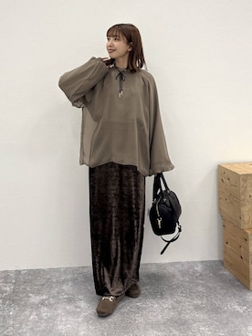 「アイテム（チョーカー）」を使った、ありちゃんさん（レディース・149cm・30代）の秋コーディネート