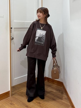 「アイテム（シュシュ）」を使った、ありちゃんさん（レディース・149cm）の秋コーディネート