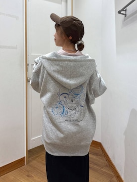 「UNIVERSAL OVERALL（ユニバーサルオーバーオール）のアイテム（キャップ）」を使った、ありちゃんさん（レディース・149cm）の春コーディネート