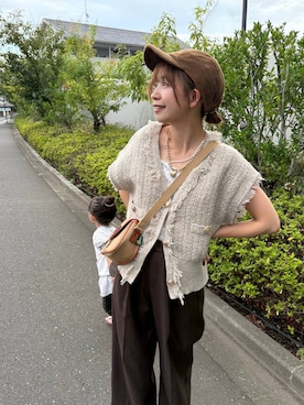 「アイテム（ヘアゴム）」を使った、ありちゃんさん（レディース・149cm）の秋コーディネート