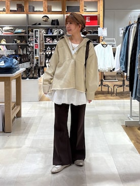 「アイテム（バレエシューズ）」を使った、ありちゃんさん（レディース・149cm・30代）の冬コーディネート