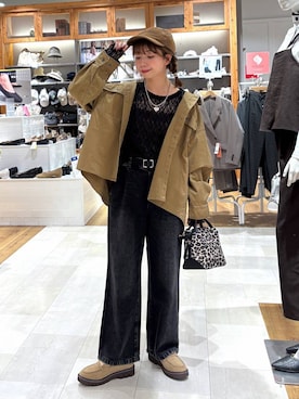 「アイテム（ヘアゴム）」を使った、ありちゃんさん（レディース・149cm）の秋コーディネート