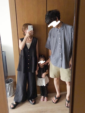 「アイテム（ヘアアクセサリー）」を使った、ありちゃんさん（レディース・149cm）の夏コーディネート