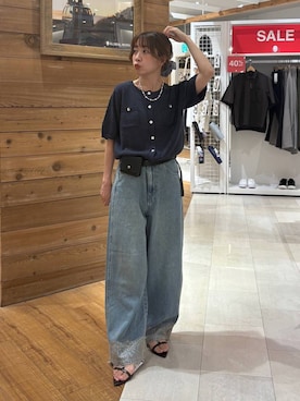 「GLOBAL WORK（グローバルワーク）のアイテム」を使った、ありちゃんさん（レディース・149cm）の夏コーディネート