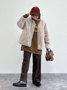 「アイテム（ブルゾン）」を使った、ありちゃんさん（レディース・149cm）の秋コーディネート