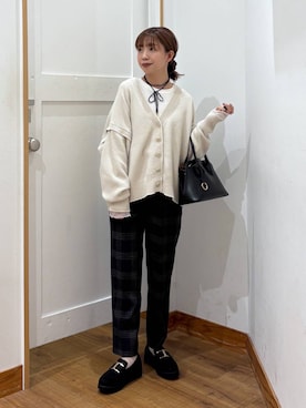 「アイテム（シュシュ）」を使った、ありちゃんさん（レディース・149cm）の秋コーディネート