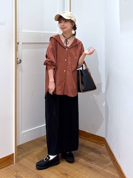 「アイテム（ヘアゴム）」を使った、ありちゃんさん（レディース・149cm）の秋コーディネート