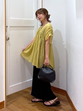 「GLOBAL WORK（グローバルワーク）のアソートヘアゴム/130519（ヘアゴム）」を使った、ありちゃんさん（レディース・149cm・30代）の夏コーディネート