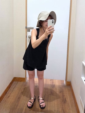 「アイテム（ヘアゴム）」を使った、ありちゃんさん（レディース・149cm・30代）の夏コーディネート